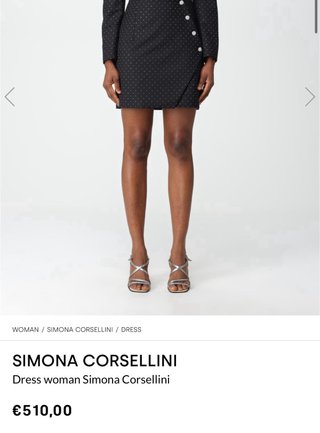 Vestido Simona Corsellini tipo esmoquin
