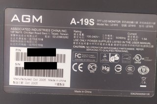 Monitor AGM 19 A-19S