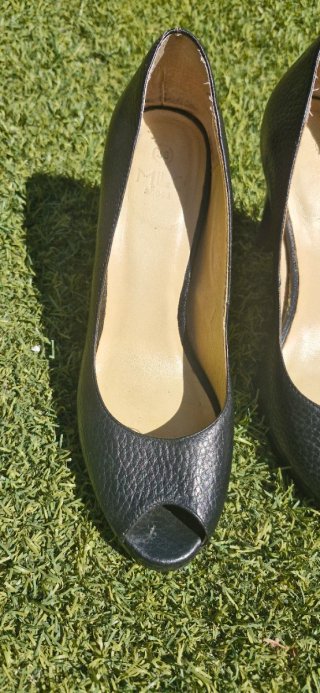 Zapatos de piel negros para mujer