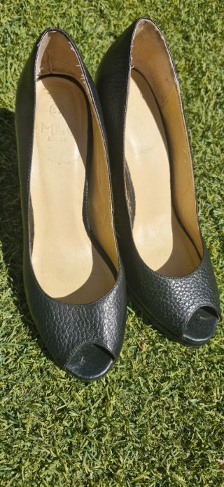 Zapatos de piel negros para mujer