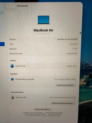 MacBook Air 15, M3, 16GB, 256GB
