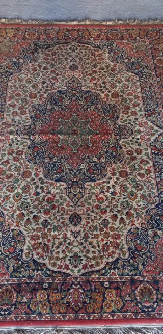 Alfombra de lana multicolor
