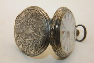 Stupendo orologio Art Nouveau argento primi 900