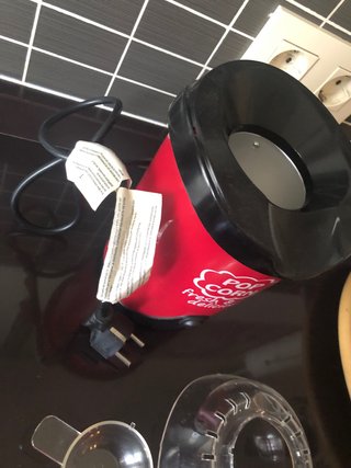Máquina Palomitas Aire Roja