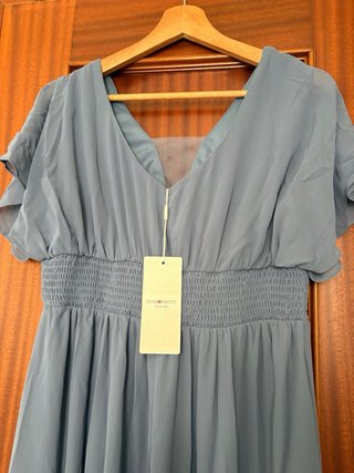 Vestido largo azul de fiesta talla L