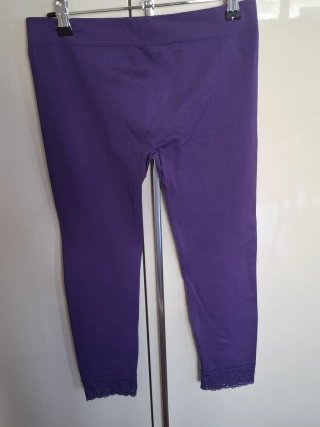 Leggings alla pescatora con pizzo