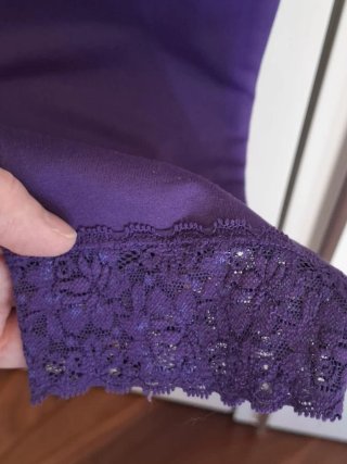 Leggings alla pescatora con pizzo