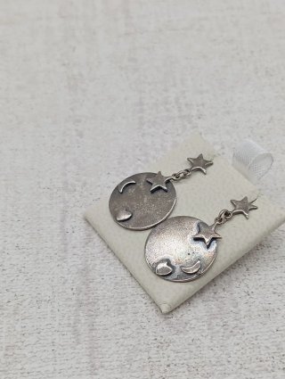 Pendientes vintage luna y estrellas