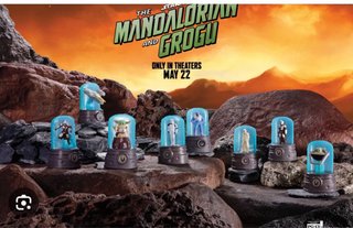 Action figure di Mandalorian e Grogu di Burger King