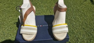 Sandalias Tommy Hilfiger Mujer Beige/Blanco