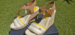 Sandalias Tommy Hilfiger Mujer Beige/Blanco
