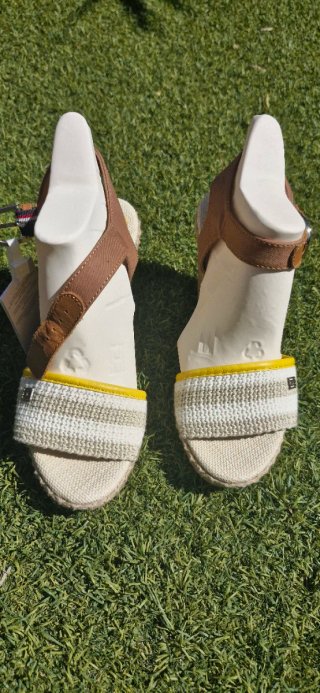 Sandalias Tommy Hilfiger Mujer Beige/Blanco