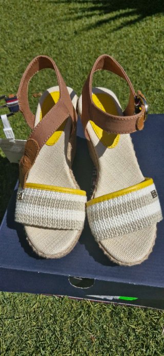 Sandalias Tommy Hilfiger Mujer Beige/Blanco