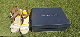 Sandalias Tommy Hilfiger Mujer Beige/Blanco