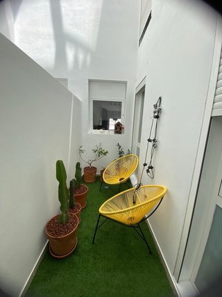 Sillas de terraza amarillas (2 unidades)