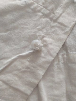 Estor de algodón con estampado abanico
