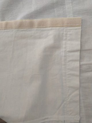 Estor de algodón con estampado abanico