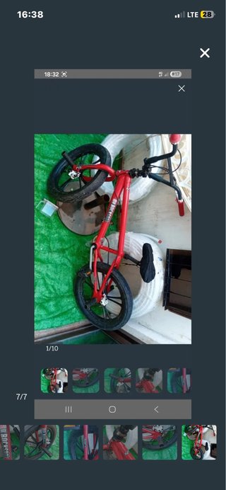 Bicicleta BMX Rocstar Roja