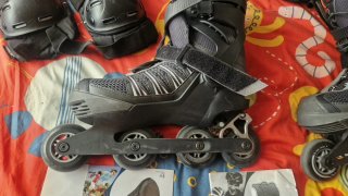 Patines en línea Oxelo Talla 44 + Protecciones