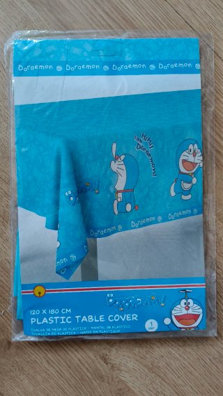 Pack Fiesta Doraemon Platos Vasos Mantel