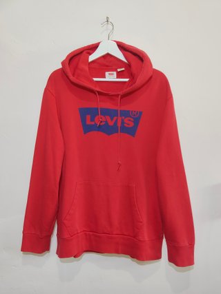 Sudadera Relaxed Fit Levi's Hombre M Roja Logo