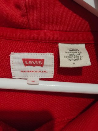 Sudadera Relaxed Fit Levi's Hombre M Roja Logo