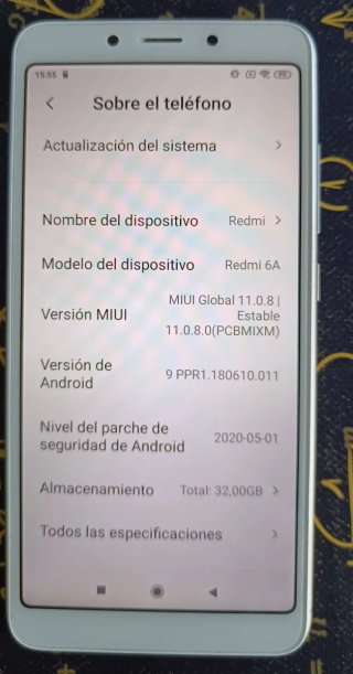 Xiaomi A6 32GB Plata 4GB RAM