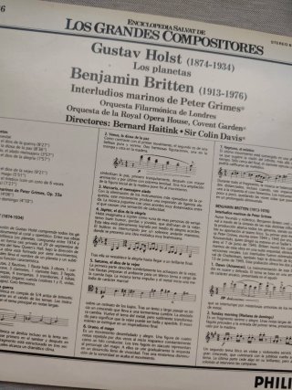 Vinilo Gustav Holst Los Planetas