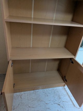 Librería Armario Madera Beige/Marrón