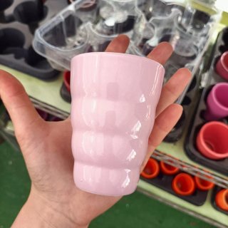 Set 5 Mini Vasi Ceramica Rosa Lilla Viola