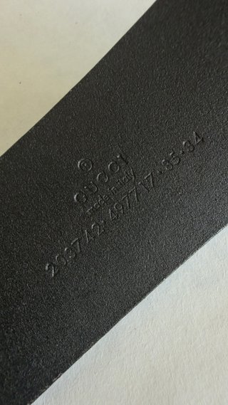 Cinturón Gucci G Hebilla Dorada Talla 85