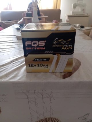 Batería Moto FQS FTX12-BS AGM 12V 10AH