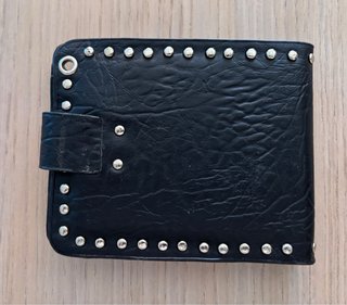 Cartera Biker Harley-Davidson Negra Tachuelas