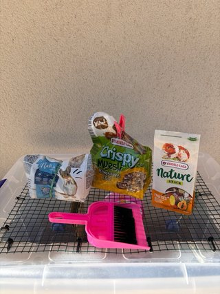 Regalo jaula para Hámster con Rueda y Accesorios.