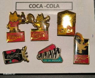 Lote 6 pines Coca Cola
