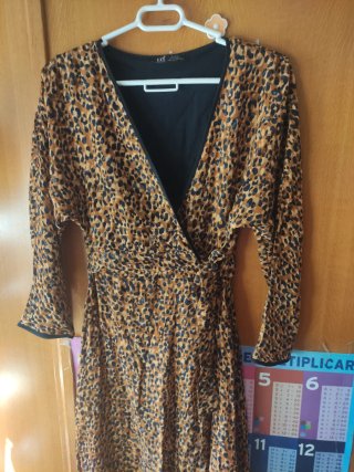 Vestido Zara estampado leopardo