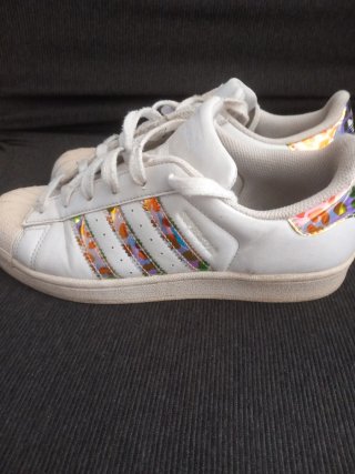 Adidas Superstar Scarpe Bianche Multicolore