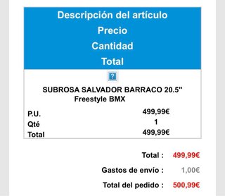 Bicicleta BMX Subrosa Salvador Barraco Oro ED.Limi