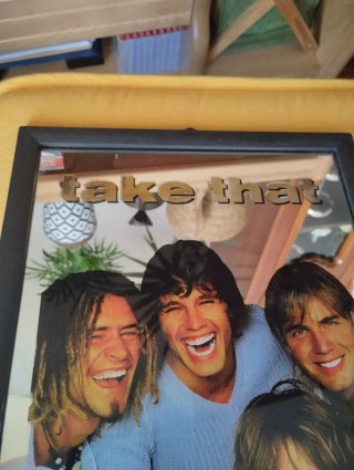Cuadro Take That con espejo