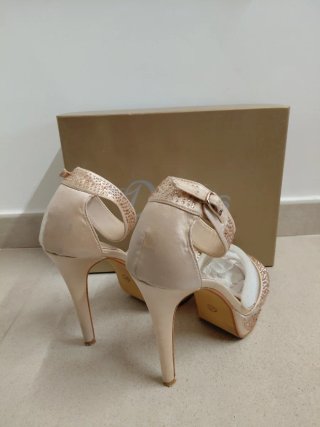 Sandali tacco Divas champagne tg 37