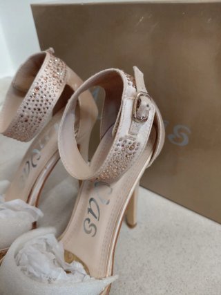 Sandali tacco Divas champagne tg 37
