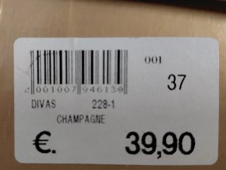 Sandali tacco Divas champagne tg 37