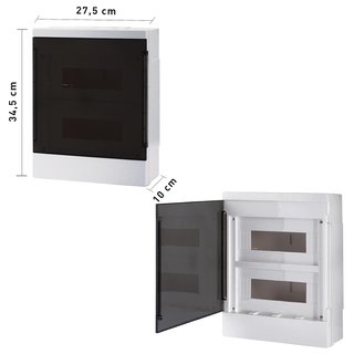 LION caja fusibles empotrada resistente blanca