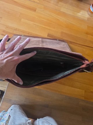 Bolso bandolera Leabag piel marrón