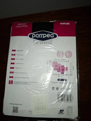 Calze Pompea Kaylee 30 Den Nero M/L