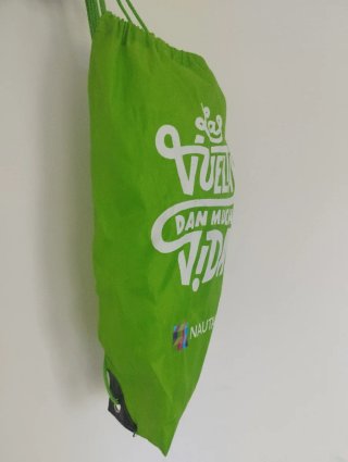 Mochila saco Nautalia Viajes verde
