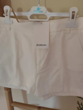 Shorts Stradivarius Blanco Talla 38