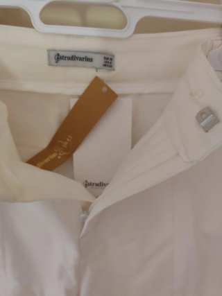 Shorts Stradivarius Blanco Talla 38