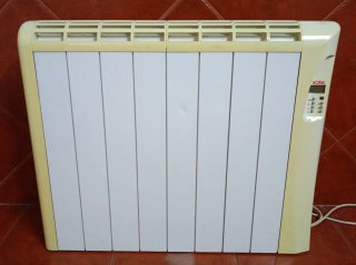 Radiador Eléctrico Solac Beige y Blanco