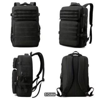 Mochila Táctica Impermeable Negra